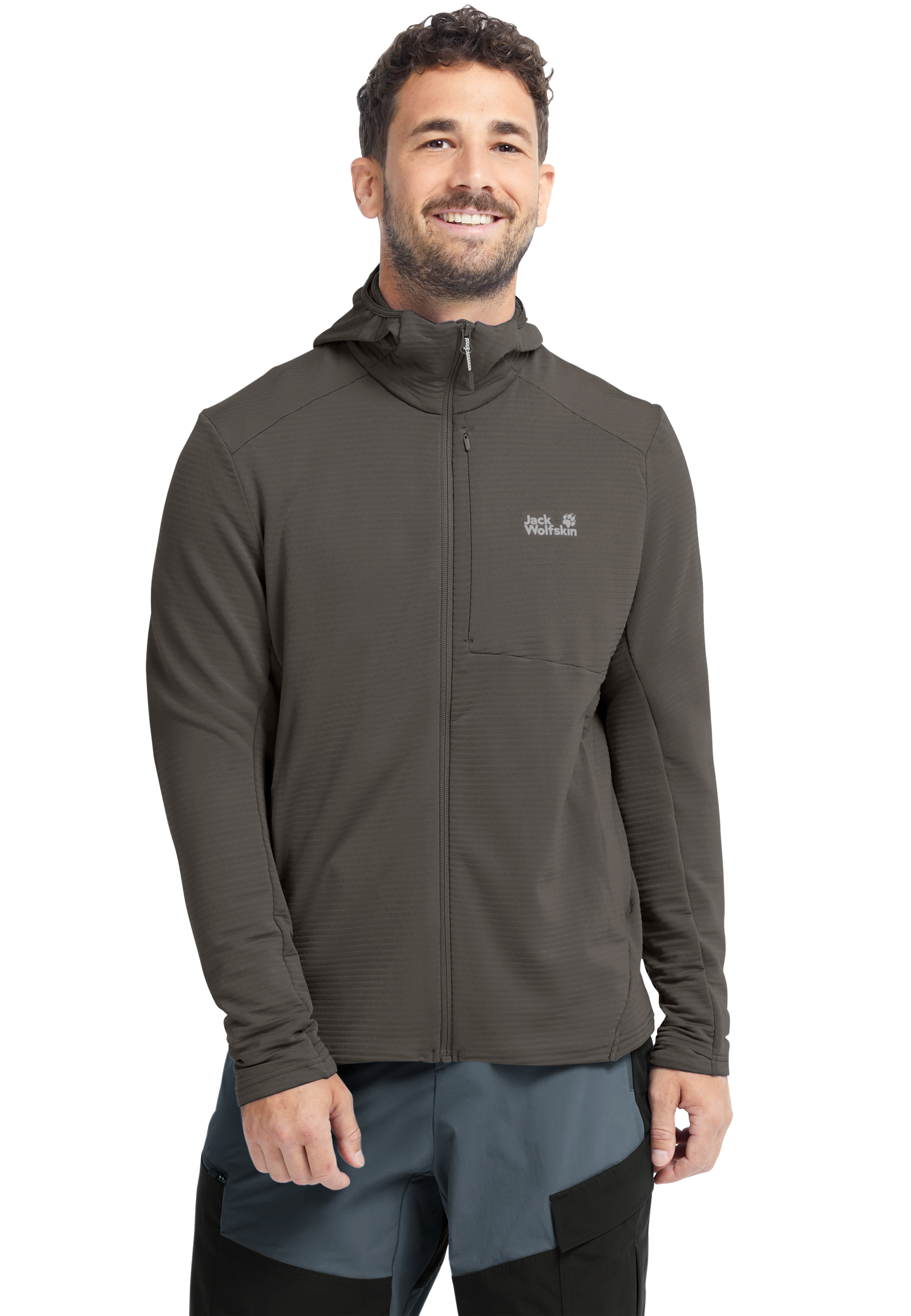 LITESTRIDE HOODED FZ M | JACK WOLFSKIN