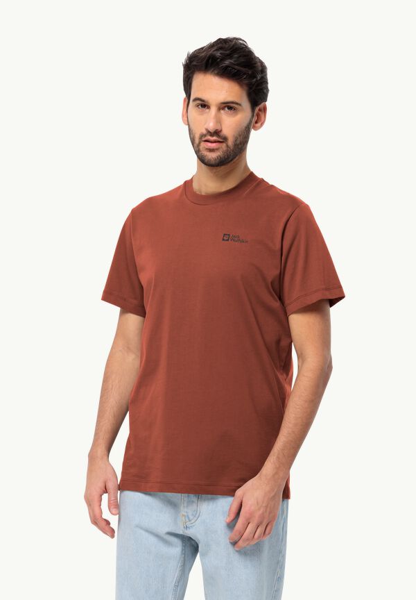 Men\'s cotton – WOLFSKIN JACK T organic - T-shirt - ESSENTIAL carmine M M