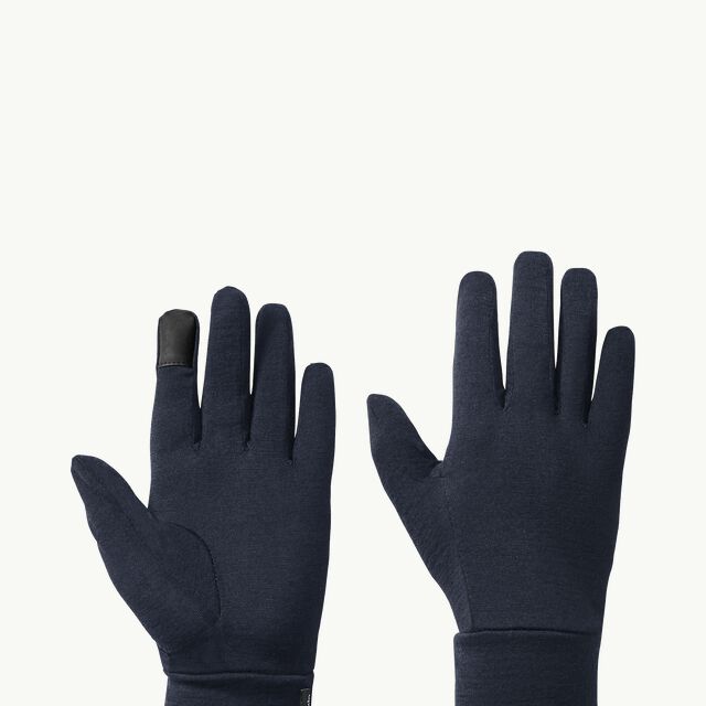 MERINO GLOVE - night blue M - Merino gloves – JACK WOLFSKIN