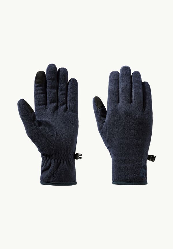 REAL STUFF GLOVE - night blue M - Fleece gloves – JACK WOLFSKIN