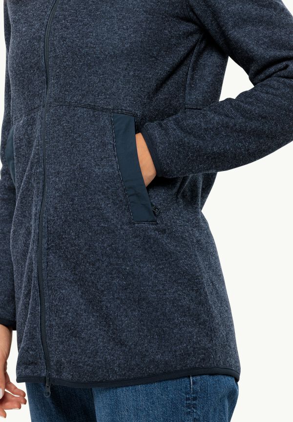 TANNENSPUR COAT W - night blue XL - Women\'s fleece coat – JACK WOLFSKIN | Outdoormäntel