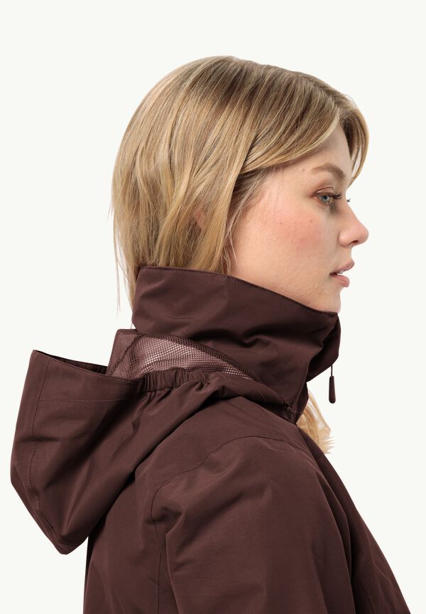 POINT STORMY WOLFSKIN W JACK - JKT Women\'s rain - maroon dark S 2L jacket –