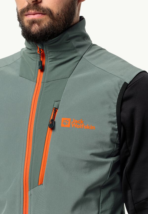 RECCO® - hedge green tracking - M VEST – ALPSPITZE Softshell men with WOLFSKIN gilet JACK system XXL