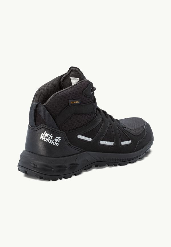 WOODLAND 2 TEXAPORE MID W - black / grey 40 - Women's waterproof hiking  shoes – JACK WOLFSKIN