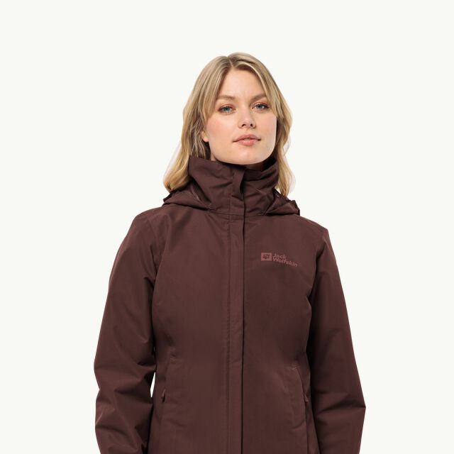 STORMY POINT 2L JKT W - dark maroon S - Women\'s rain jacket – JACK WOLFSKIN | Übergangsjacken