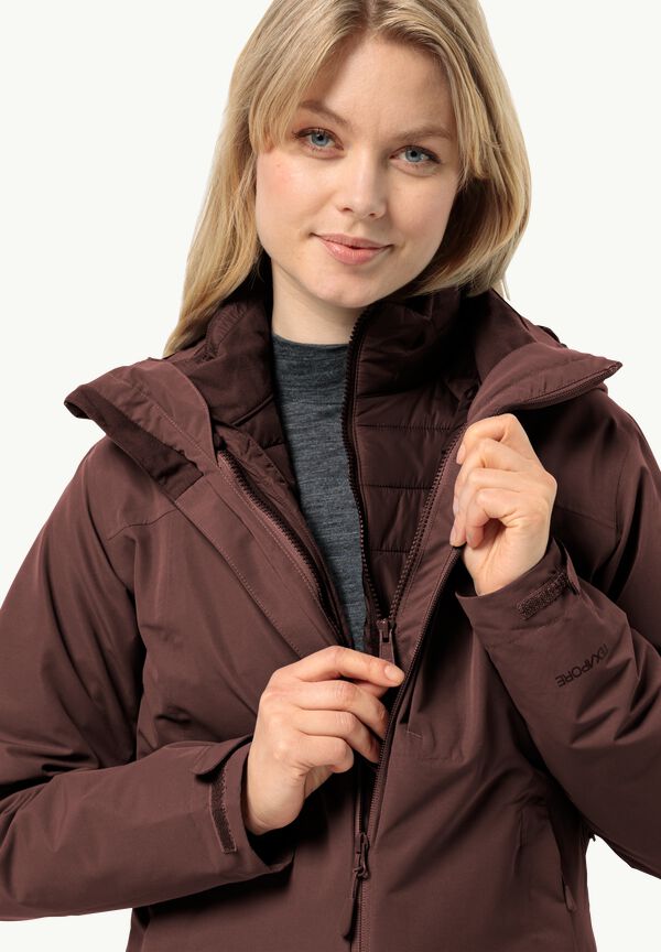 LAPAWA INS JACK WOLFSKIN - – maroon JKT - W dark jacket M Women\'s insulating