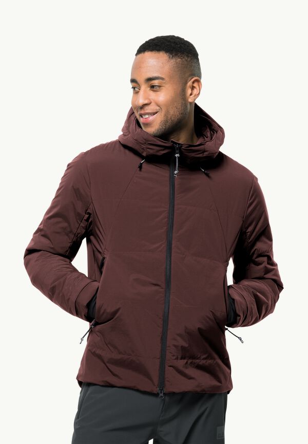 BIKE COMMUTE INS JKT M - dark maroon L - Men\'s insulating jacket – JACK  WOLFSKIN | Funktionsshirts