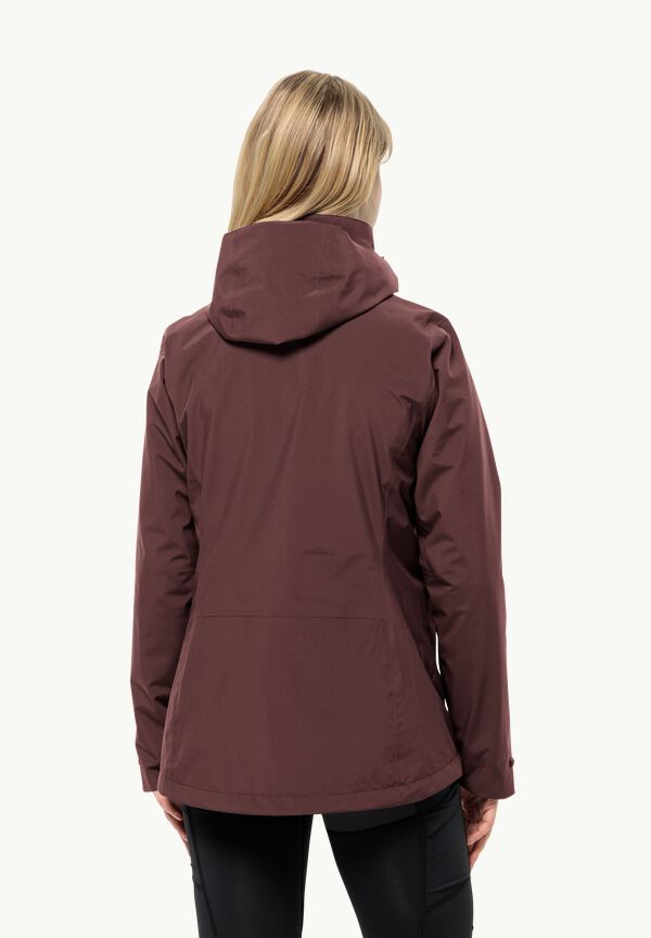 JACK - maroon 3IN1 Women\'s WOLFSKIN dark - 3-in-1 W M – LUNTAL JKT jacket