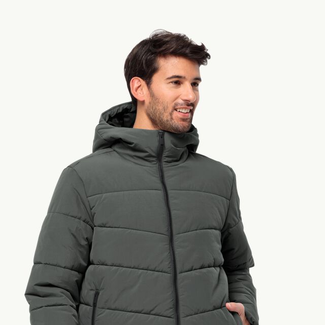 KAROLINGER JKT M - slate green S - Men's winter jacket – JACK WOLFSKIN