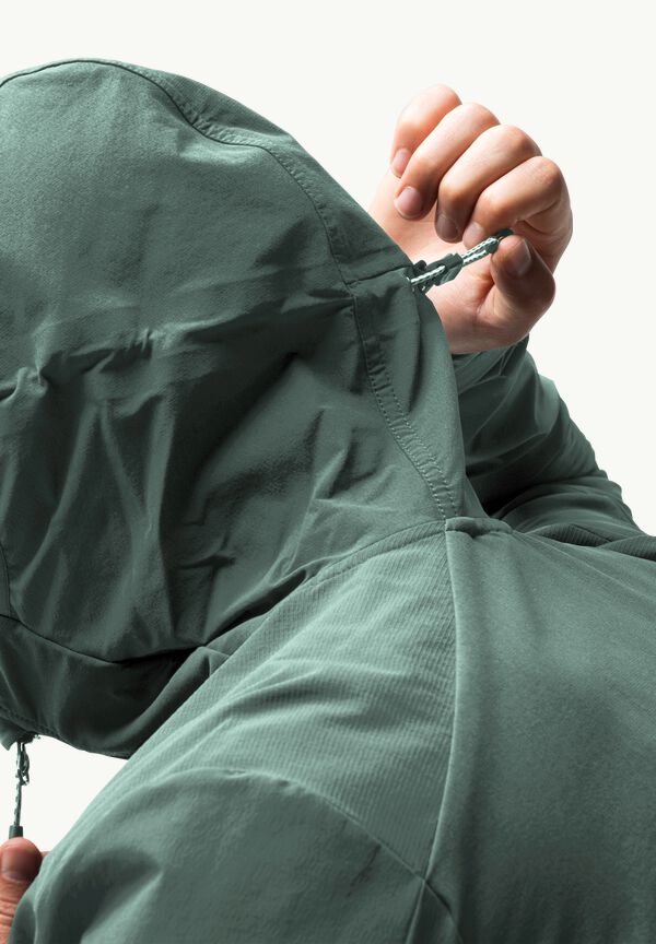 KAMMWEG JKT M M JACK jacket – softshell men hedge green Trekking - WOLFSKIN 