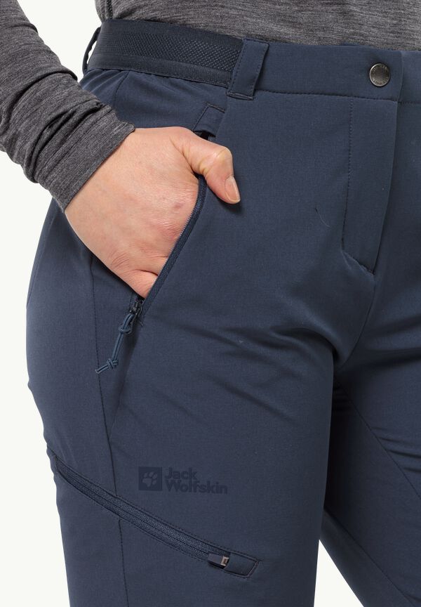 GEIGELSTEIN PANTS W - night blue 44 - Women's softshell hiking trousers – JACK  WOLFSKIN