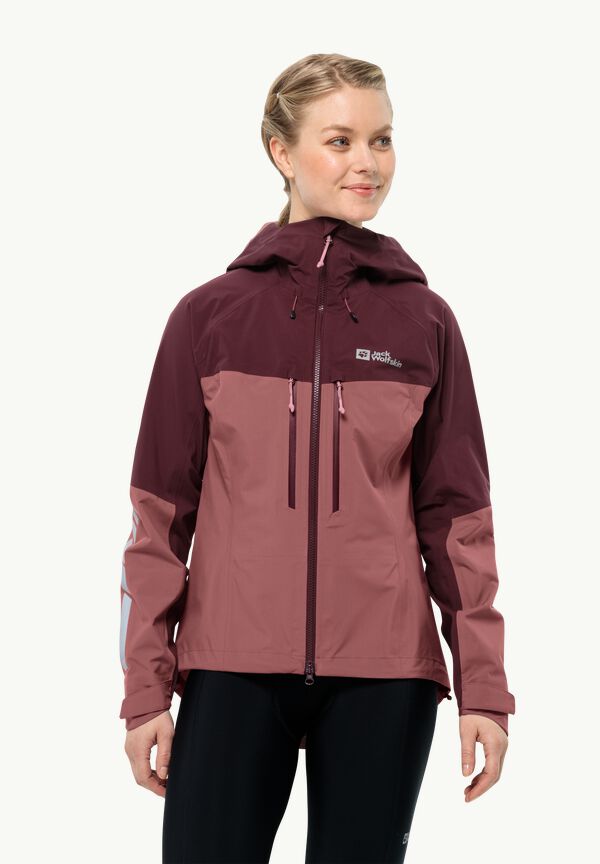 Hardshell 3L apple rain - – jacket W women - cycling JACK M MOROBBIA JKT butter WOLFSKIN