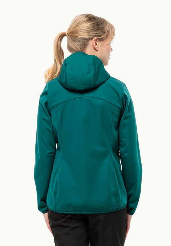 WINDHAIN HOODY W - sea - – M jacket Women\'s WOLFSKIN between-seasons green JACK