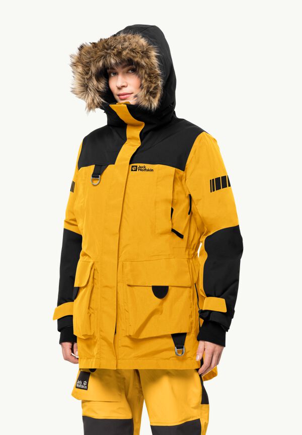 1995 SERIES PARKA W - burly yellow XT L - Women's waterproof down  expedition coat – JACK WOLFSKIN