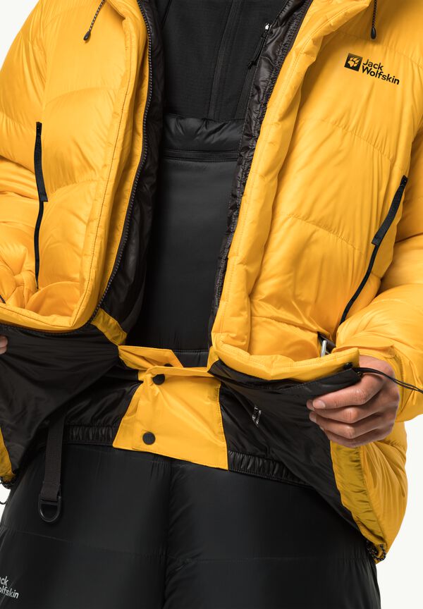 - Expedition XT burly – HOODY SERIES - JACK DOWN jacket WOLFSKIN M 1995 yellow down