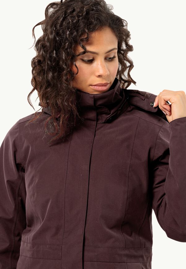 OTTAWA COAT - - Women\'s JACK – WOLFSKIN jacket S boysenberry 3-in-1