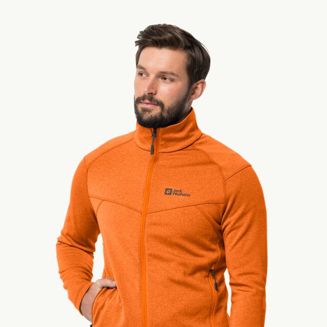 FORTBERG FZ M - blood orange XXL - Men's fleece jacket – JACK WOLFSKIN