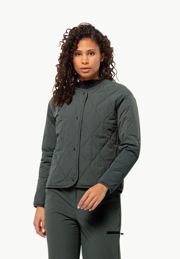 slate M - Women\'s insulating INS JACK – green JKT - WOLFSKIN WANDERMOOD jacket W
