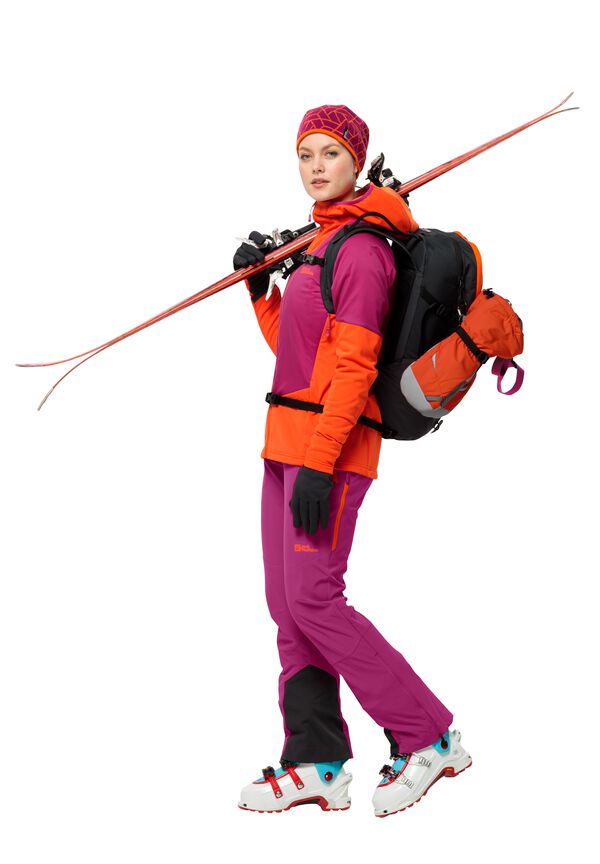TOUR touring - ski women JACK new 38L Softshell ALPSPITZE WOLFSKIN PANTS for trousers - W – magenta