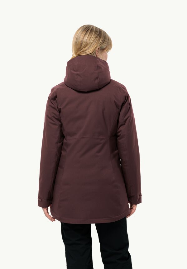 maroon - INS dark – W JKT - waterproof JACK M STIRNBERG jacket WOLFSKIN Women\'s winter
