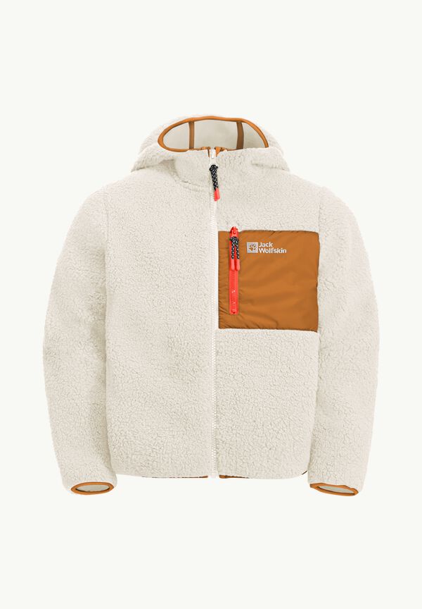 ICE CURL HOOD JACKET K - cotton white 128 - Kids\' fleece jacket – JACK  WOLFSKIN