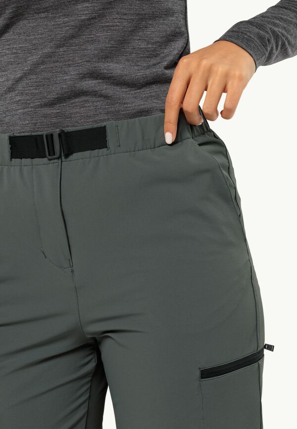 Hiking women WANDERMOOD JACK slate – - PANTS trousers green - W 46 WOLFSKIN