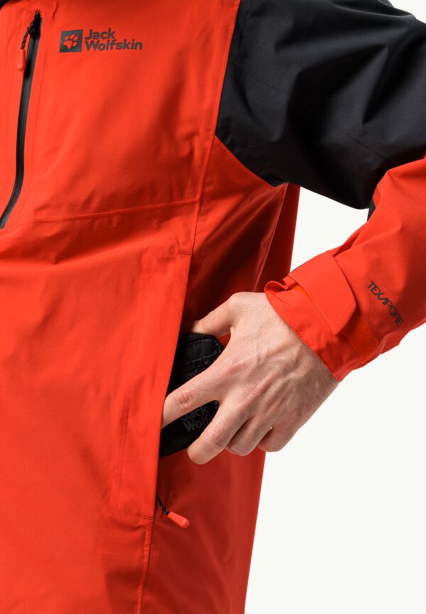 EAGLE PEAK 2L JKT M - strong red 3XL - Men's rain jacket – JACK WOLFSKIN