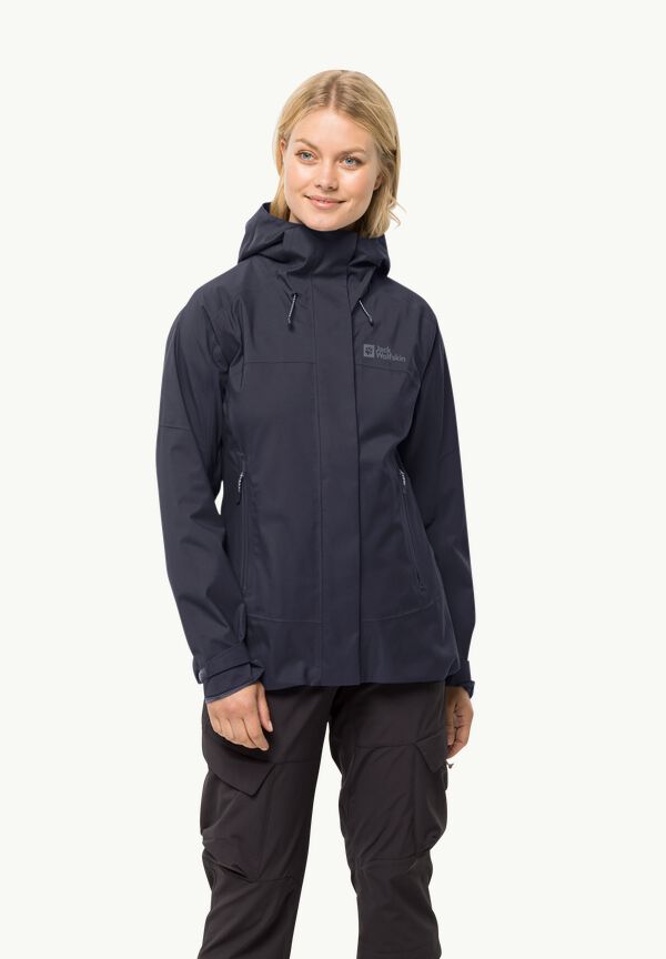 KAMMWEG jacket - Trekking JACK WOLFSKIN graphite M – women W 2L - JKT rain
