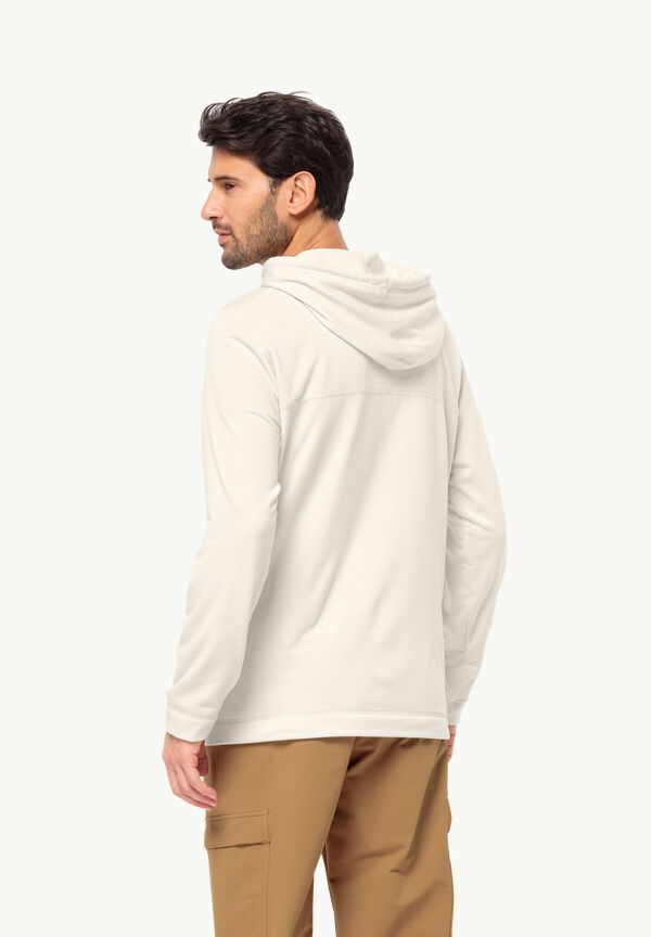 WALDSEE HOODED JKT M - cotton white L - Men's fleece jacket – JACK WOLFSKIN