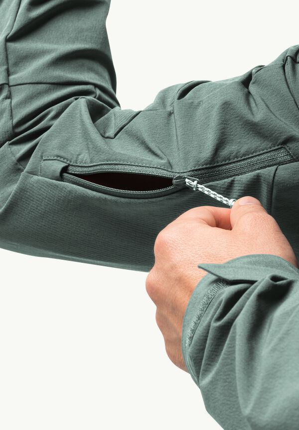 KAMMWEG JKT M - hedge Trekking – green WOLFSKIN - M jacket men softshell JACK