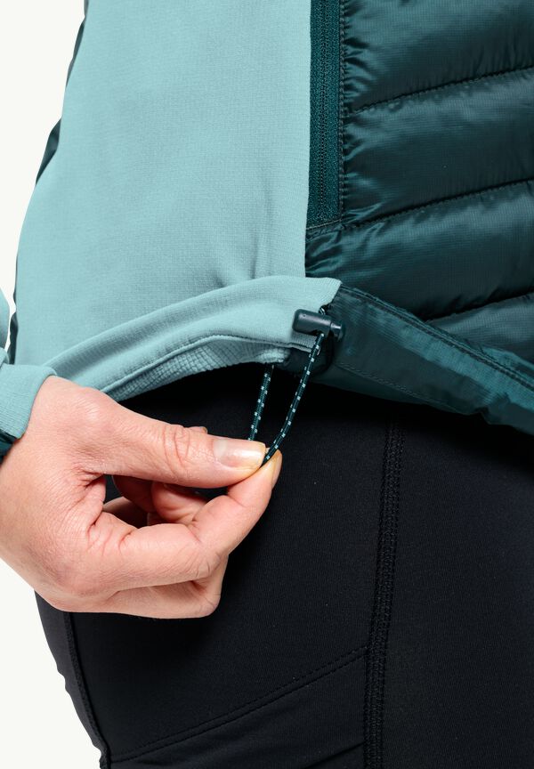 Women\'s green W – insulating sea - JKT INS jacket ROUTEBURN JACK PRO M - WOLFSKIN