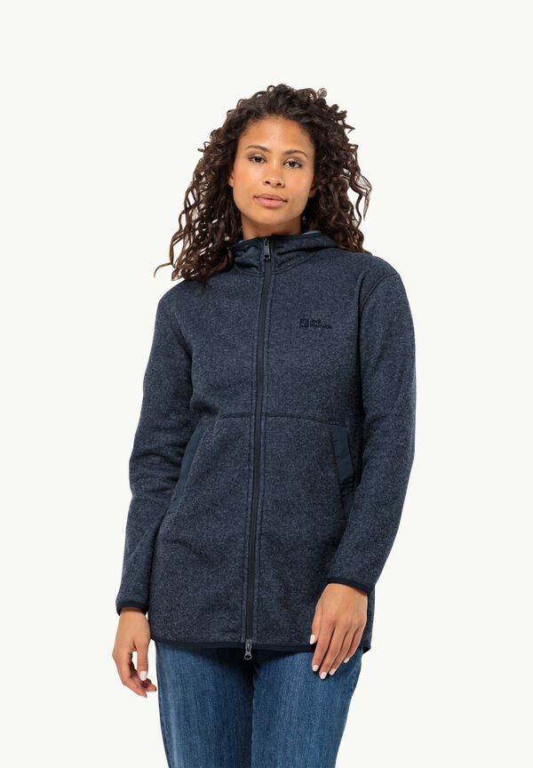 TANNENSPUR blue – - Women\'s coat - night XL fleece W COAT WOLFSKIN JACK