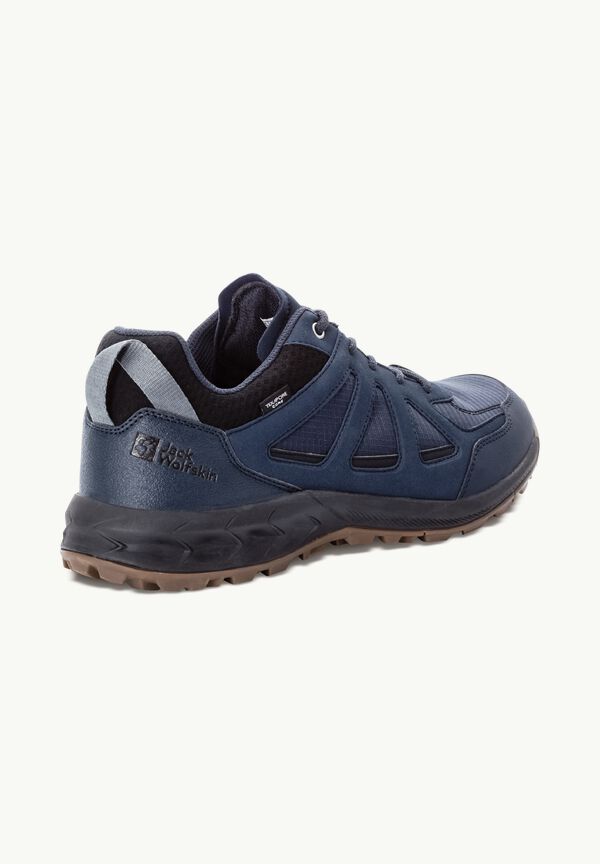 WOODLAND 2 TEXAPORE LOW M - night blue 40.5 - Men's waterproof hiking shoes  – JACK WOLFSKIN