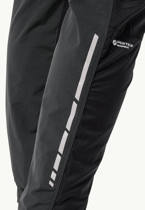 MOROBBIA ALPHA trousers - PANTS cycling JACK WOLFSKIN black - men – M Breathable M