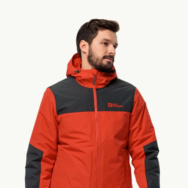 JASPER INS JKT M - strong red XL - Men's waterproof winter jacket – JACK  WOLFSKIN