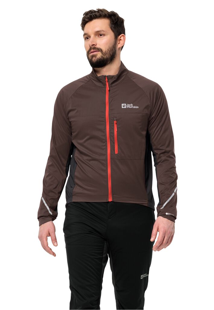MOROBBIA ALPHA INS JKT M - red earth M - Breathable cycling jacket men – JACK  WOLFSKIN