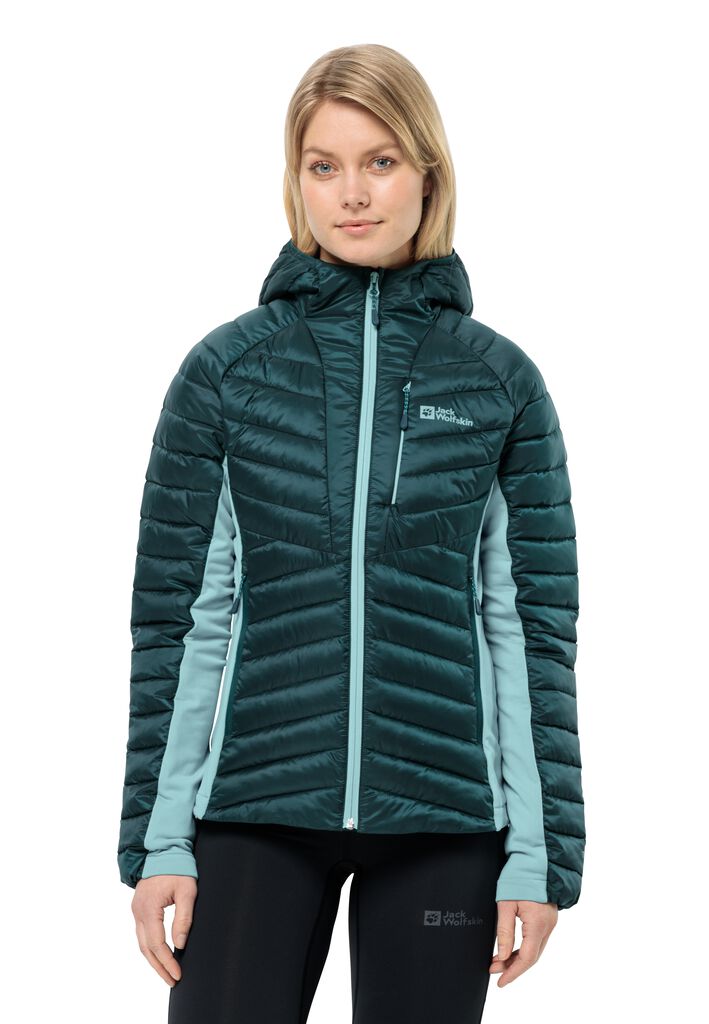 WOLFSKIN PRO Women\'s ROUTEBURN JKT INS – insulating M W JACK - green - sea jacket