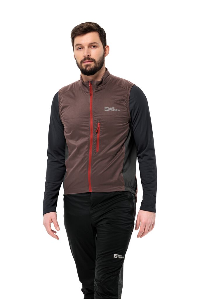 MOROBBIA ALPHA VEST M - red earth L - Breathable cycling gilet men – JACK  WOLFSKIN