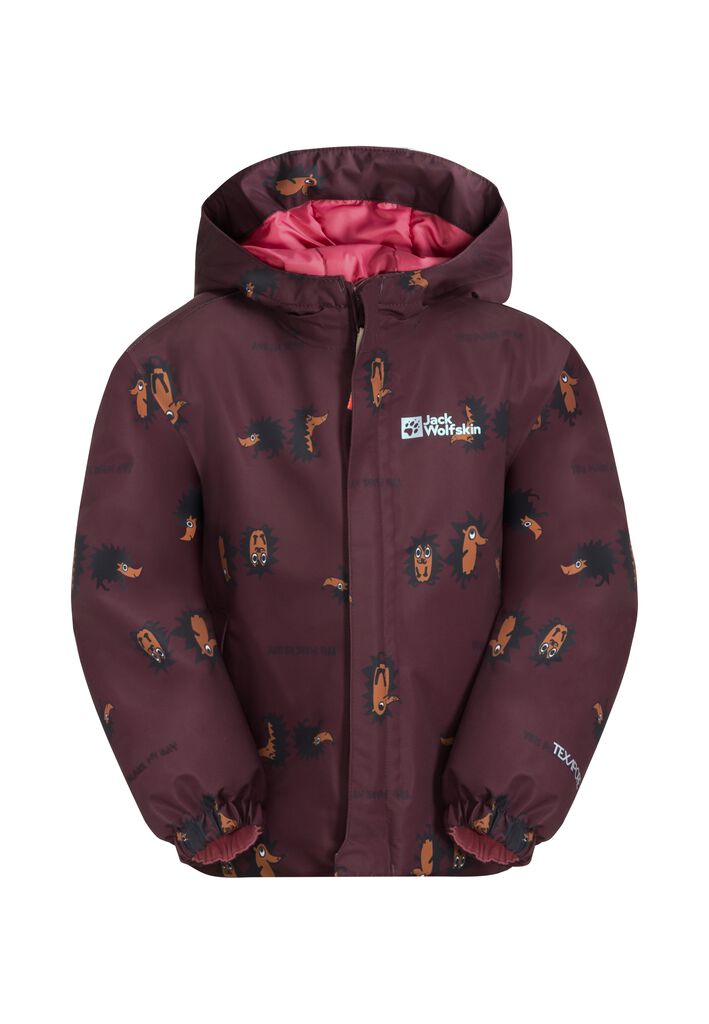 GLEELY 2L INS PRINT JKT K - boysenberry 51 140 - Kids' winter jacket – JACK  WOLFSKIN