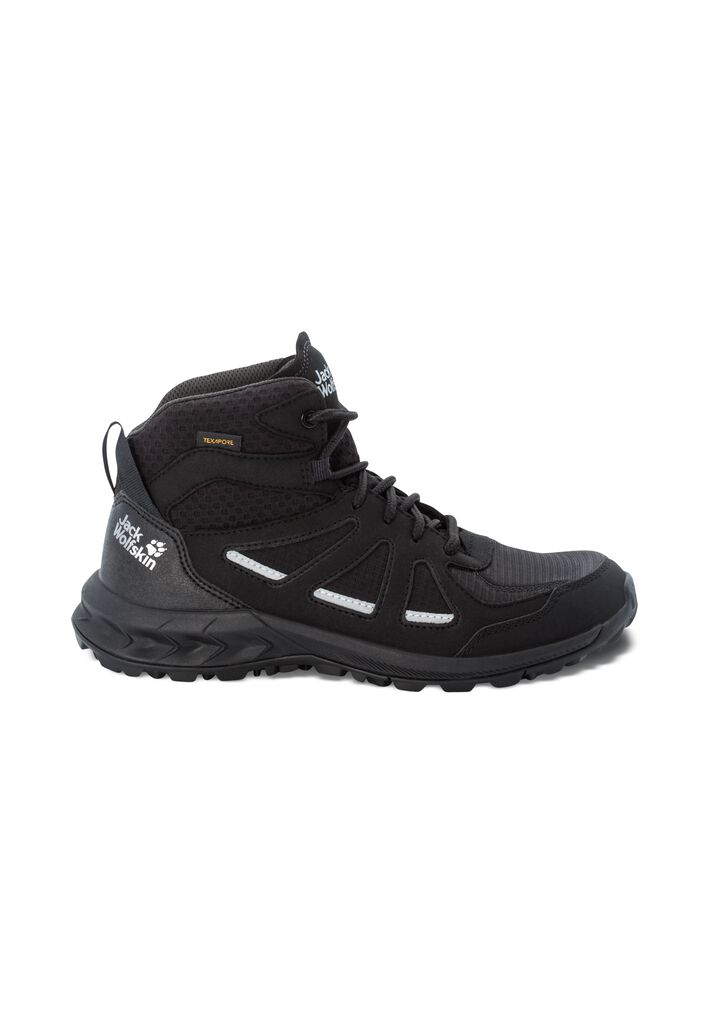 WOODLAND 2 TEXAPORE MID W - black / grey 40 - Women\'s waterproof hiking  shoes – JACK WOLFSKIN