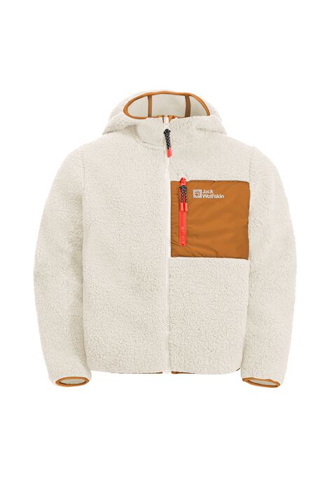 ICE CURL HOOD JACKET K - cotton white 128 - Kids' fleece jacket – JACK  WOLFSKIN