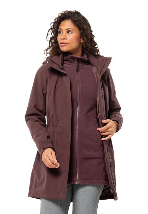 - WOLFSKIN OTTAWA - – 3-in-1 Women\'s boysenberry JACK COAT S jacket