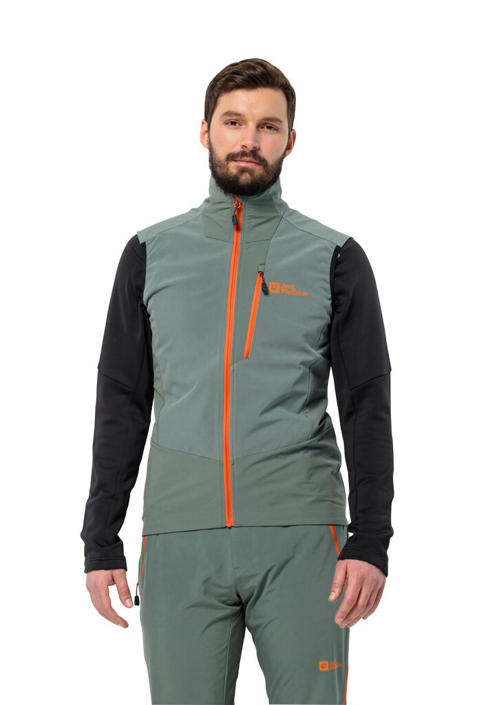 ALPSPITZE VEST M - hedge green XXL - Softshell gilet with RECCO® tracking  system men – JACK WOLFSKIN