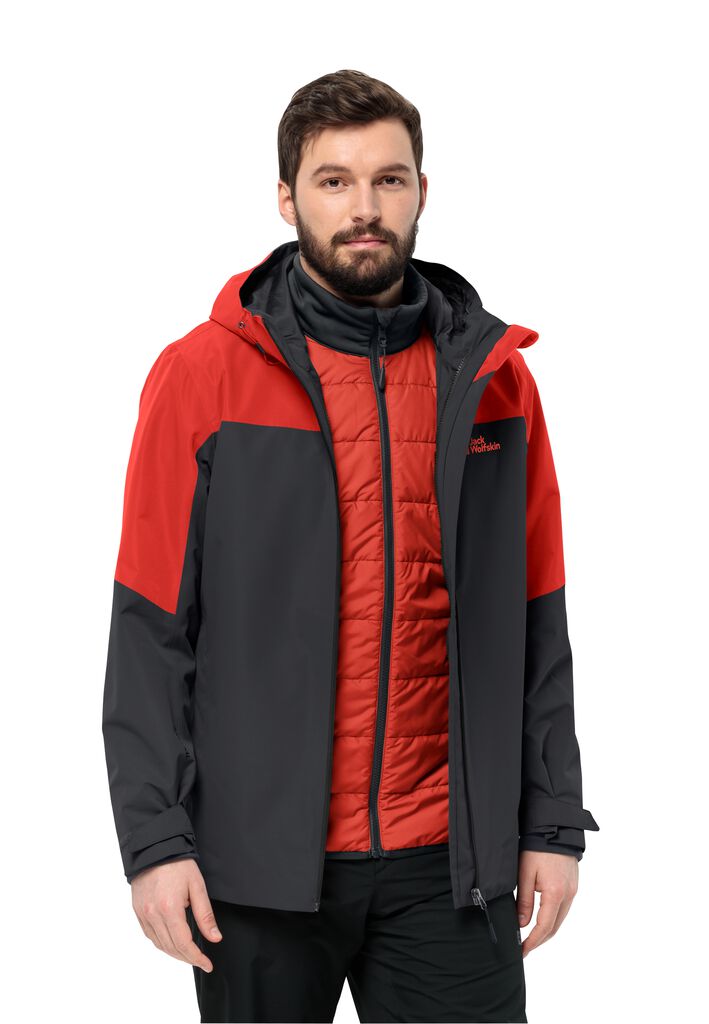 GLAABACH 3IN1 JKT M - strong red XL - Men\'s 3-in-1 jacket – JACK WOLFSKIN