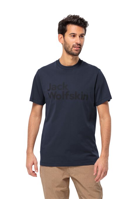 - night LOGO M T-shirt 3XL T Men\'s JACK WOLFSKIN organic cotton – - blue ESSENTIAL