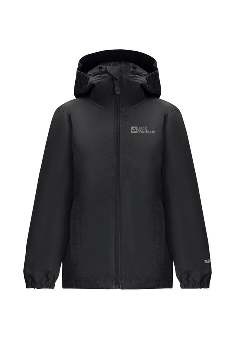 FLAZE JACKET K - black 128 - Kids' rain jacket – JACK WOLFSKIN