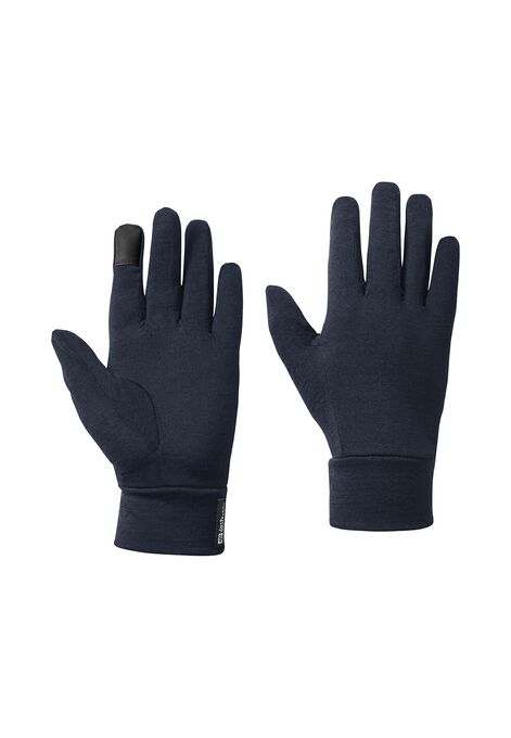 MERINO GLOVE - night blue M - Merino gloves – JACK WOLFSKIN