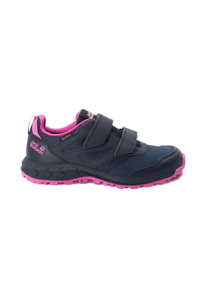 / K - waterproof WOLFSKIN hiking LOW blue shoes Kids\' - pink – 34 VC WOODLAND JACK TEXAPORE