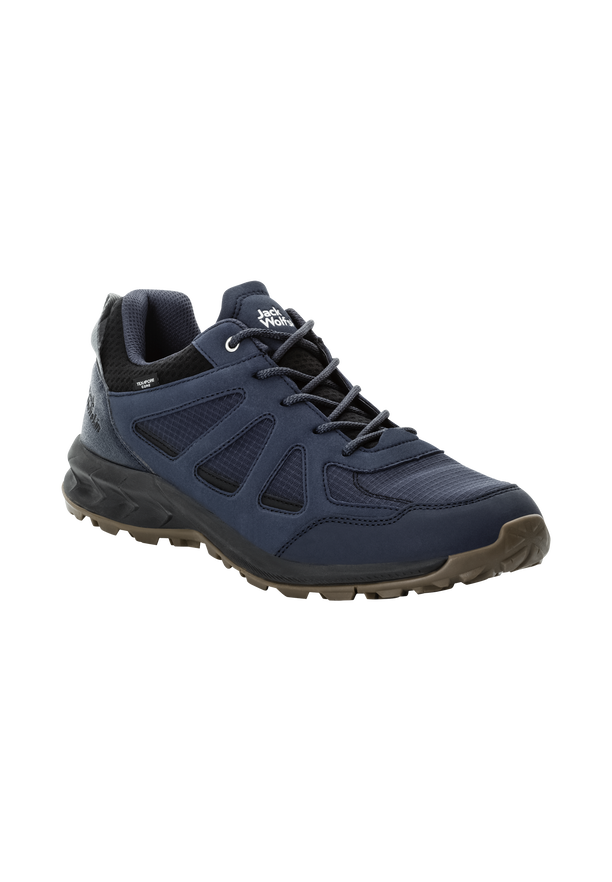 WOODLAND 2 TEXAPORE LOW M night blue 40.5 Men s waterproof hiking shoes JACK WOLFSKIN