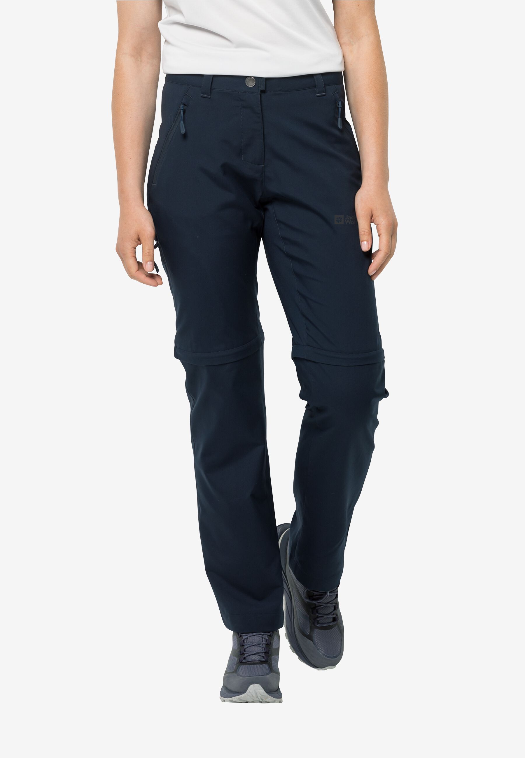 ACTIVE TRACK ZIP OFF PANTS W night blue 38 Women's zip-off